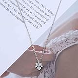 Xduargs Boho Maple Leaf Choker Necklace Vintage Silver Leaf Pendant Necklace Autumn Leaf Necklace Choker Tiny Leaf Dainty Necklace Jewelry for Women - Image 5