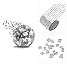Generic Glass Mosaic Tiles Self Adhesive Mirror Mosaics Strips DIY Mirror Mosaic for Entertainment Venues Bedroom Disco Balls Art collages Wall (120cm 10mmx10mm)