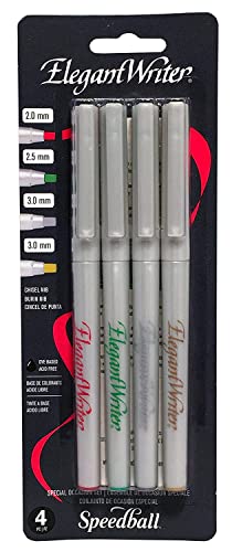 Speedball 002886 Elegant Writer Special Occasion Set - 4 Assorted Elegant Writer Marker Set