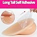 ZWSM 1 Pair Self-Adhesive Silicone Breast Forms for Crossdresser Transgender Waterdrop Shaped Fake Boobs Natural Look Bra Inserts,Color 2,3XL