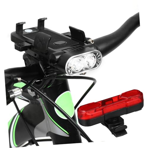 Éclairage vélo 4000mah et klaxon électrique rechargeable TOYANDONA pour VTT