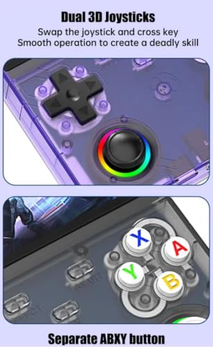 Image of R36 Ultra X Retro Handheld Game Console 4.5 Inch HD IPS Screen, RGB Joystick Lights, Dual Analog Sticks, Vibration, Portable Gaming Console