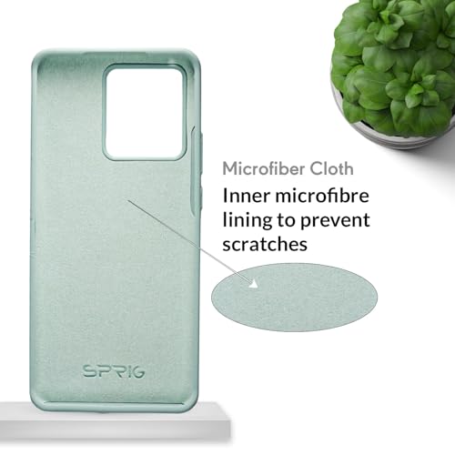 Image of SPRIG Compatible with Moto Edge 40 Premium SilkTone (Liquid Silicone) Back Cover Drop Tested Shock Proof Mobile Case for Men, Women, Boys and Girls with Camera Protection (Light Green)