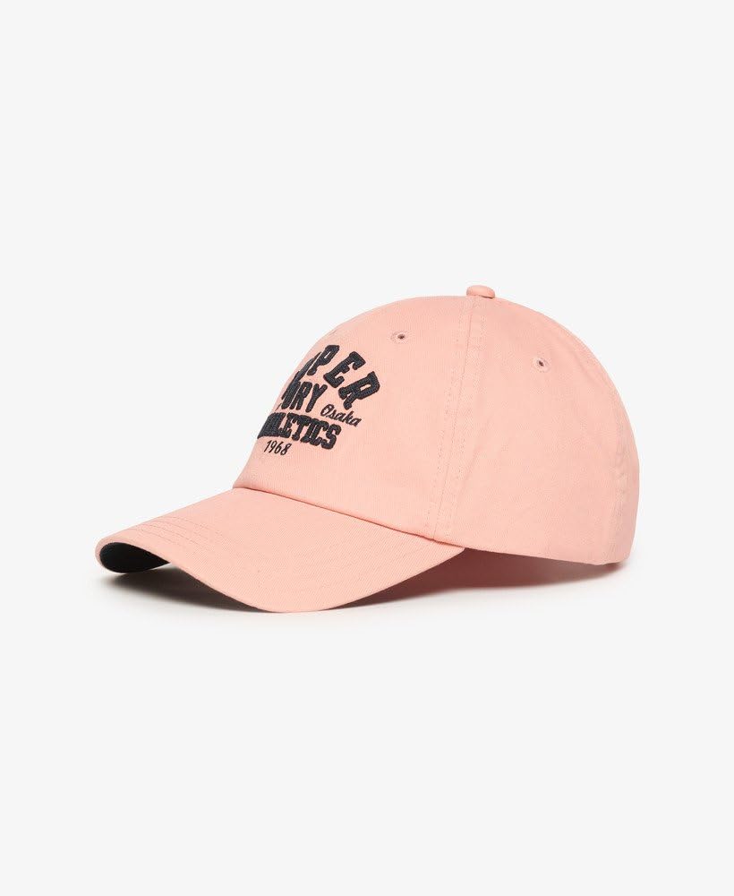 ◆Superdry◆ Vintage Logo Ball Cap Pink superdry Women's Graphic Baseball Cap Beret, Antique Peach