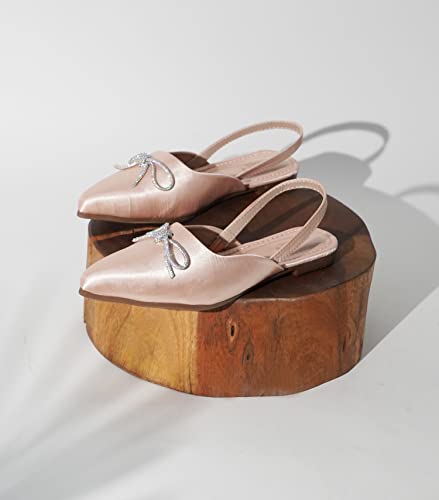 Image of TRYME Trending Stylish Pointed Toe Mules Comfortable Flat Fancy Casual Bellies Mules Sandal for Womens and Girls