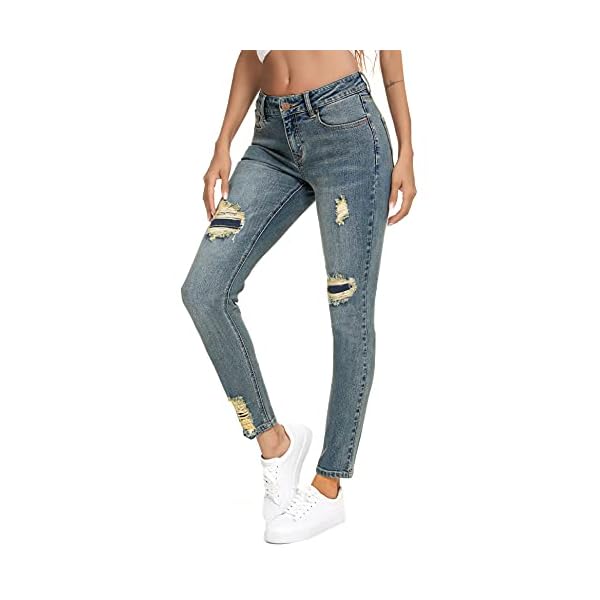 Resfeber-Womens-Ripped-Boyfriend-Jeans-Cute-Distressed-Jeans-Stretch-Skinny-Jeans-with-Hole Resfeber Women's Ripped Boyfriend Jeans Cute Distressed Jeans Stretch Skinny Jeans with Hole