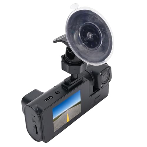 Dashcam para automóviles de 3 canales con WiFi y grabador de viaje delantero 7
