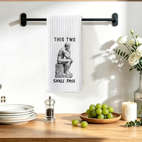 Image of Hanamiya Na Funny Hand Towels for Bathroom, S Wars Waffle Weave Hand Towel | Funny Waffle Weave Dish Towels, Humor Hand Towels for Home Bathroom Decor, Housewarming Gift 14x24 Inch