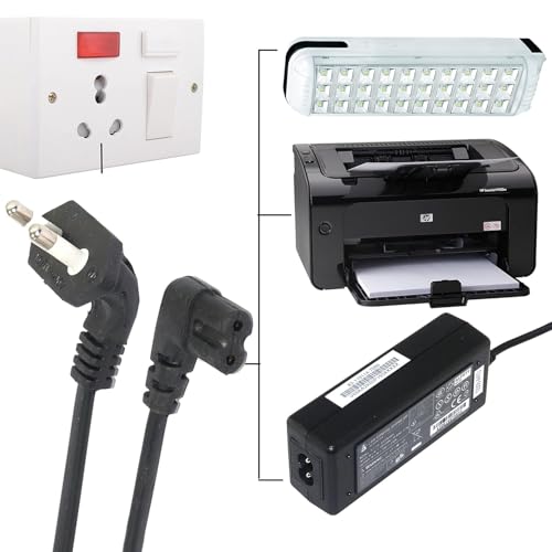 Image of Gamenophobia AC Power Cord for Xbox Series X /S, Xbox One S /X, PS5, PS4, PS3 - 2-Pin Right Angle (90) Universal Power Cable for Gaming Consoles, Laptop, Printer & Camera