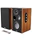 MAJORITY D100 Bluetooth Lautsprecher Boxen für Stereoanlage | 100W Regallautsprecher | Xtra BASS Aktivlautsprecher | HDMI ARC Speaker | Premium-Holz Regal-Lautsprecher | Studio HiFi Lautsprecher