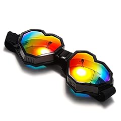 Black - Colorful Mirrored Lens