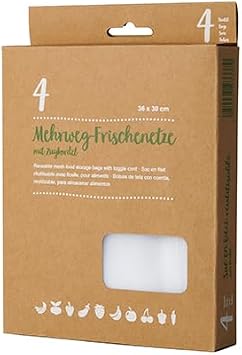 PAPSTAR Reusable Mesh Produce Bags, White