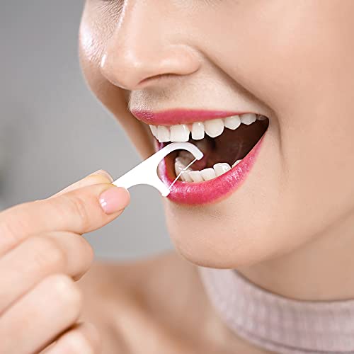 Holy-Rose-Small-Dental-Floss-Pick-DispenserPortable-Case-with-Floss-SticksHigh-Toughness-Dental-Flosser-Toothpick-Suitable-for-HomeTravel-and-Office-Tooth-CleanGreen-Pink