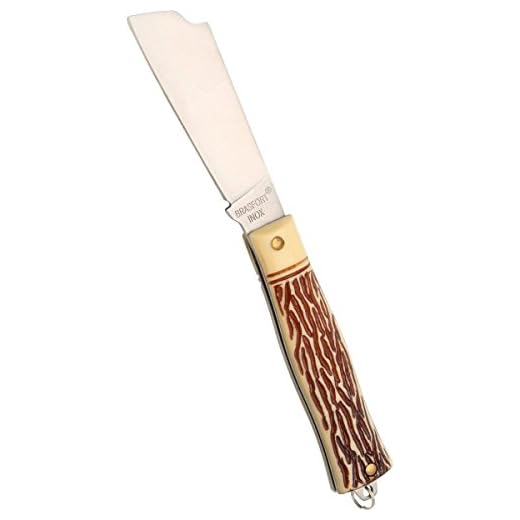 Canivete Inox Sem Ponta Com Lamina Larga 8119 Brasfort