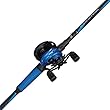 Abu Garcia Blue Max Low Profile Baitcast Reel and Fishing Rod Combo