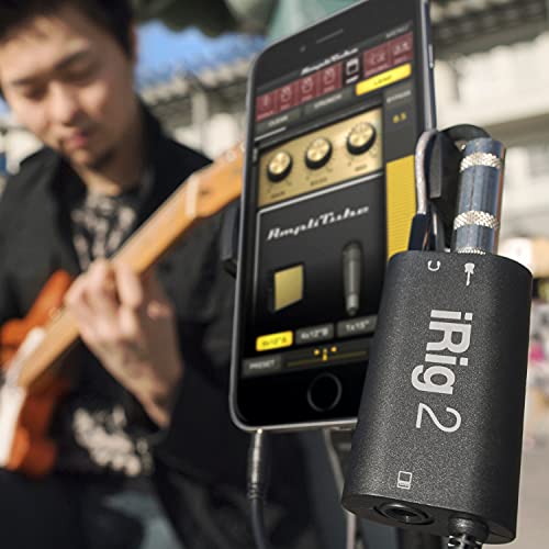 IK Multimedia iRig 2 portable guitar audio interface, lightweight audio adapter for iPhone and iPad with instrument input and headphone/amplfier outs by IK Multimedia - Image 8