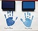ReignDrop Ink Pad For Baby Footprint & Handprint - Creates Impressive Long Lasting Keepsake Stamp for Infant & Kids. Smudge Proof, Easy to Wipe Off Skin, Safe & Gentle Acid Free(Sky Blue)