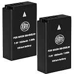 Big Mike's BM Premium 2 Pack of EN-EL20, EN-EL20a Batteries for Nikon Coolpix P950, P1000, P1100, DL24-500, Coolpix A, 1 AW1, 1 J1, 1 J2, 1 J3, 1 S1, 1 V3 Digital Camera