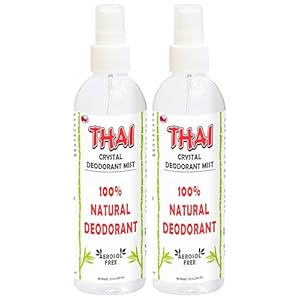 2-PACK Thai Deodorant Crystal Mist Spray (8 Oz) Whole Body Natural Crystal Salt Deodorant Spray for Women Men & Teens