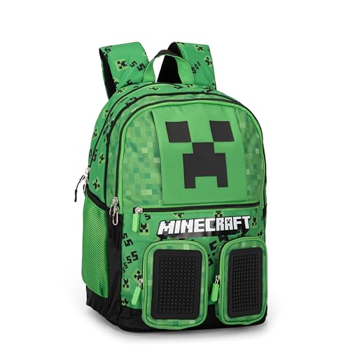Kids Licensing - Trousse scolaire avec 2 fermetures éclair Minecraft
