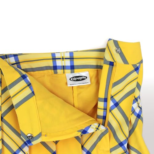 Women's Cher Yellow Plaid Skirt3