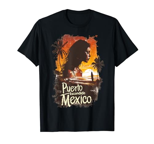 Puerto Escondido México Surfing Souvenir Playa Surftrip Camiseta