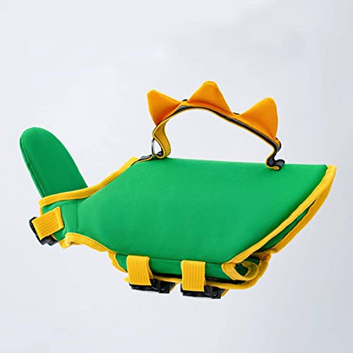 Cute Dinosaur Dog Life Jacket Summer Swimsuit Pet Small And Medium-Sized Dogs Water-Playing Suitable Floating Clothes #TOP1