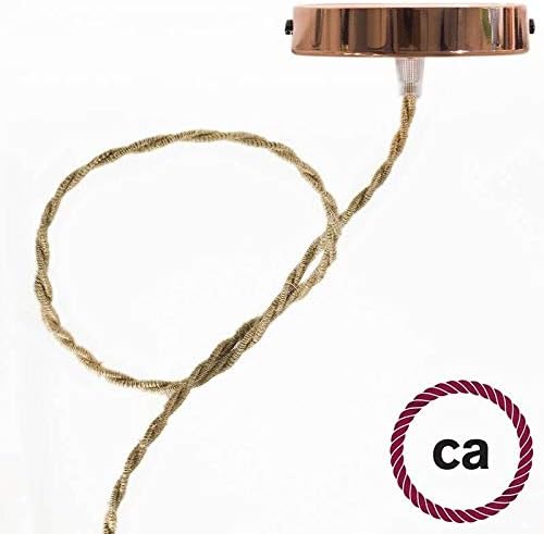 creative cables Jute Covered Twisted Electric Cable 2x18 AWG - TN06-164ft, 2 x 18 AWG