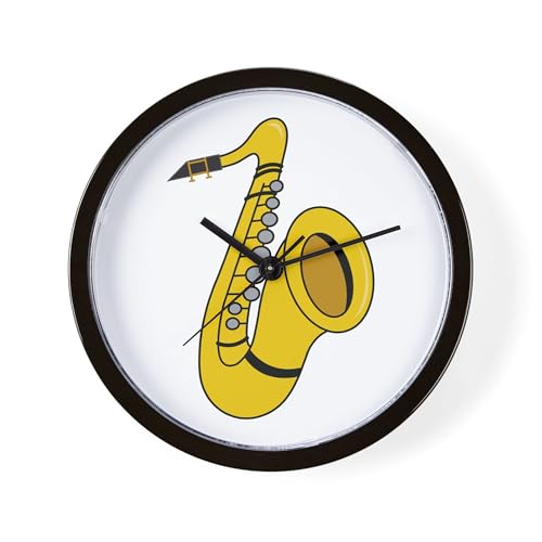 CafePress Saxophone Unique Decorative 10 Wall Clock