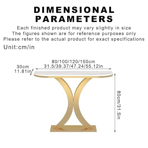 Mesa consola de mármol compacta para solucionar pasillos vacíos y sosos 3