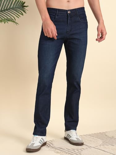 Image of Vogaan Regular Fit Stretchable Jeans for Men | Men's Stylish Denim Cotton Pants