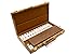 United Nations of New York, Deluxe Rummy Set with Large Size Engraved Numbers & Wooden Racks in a Vintage Style Map Case