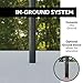 Lifetime 71281 In Ground Power Lift Basketball System, 52 Inch Shatterproof Backboard