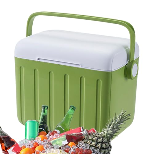 Cool Box - Enfriador portátil de Picnic de 6 l, Caja de Hielo aislada con asa, Caja de protección contra Fugas para Camping, Viajes, Aventuras al Aire Libre, Viajes por Carretera, preparación