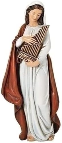Joseph's Studio by Roman Inc., Colección Renaissance, figura de estatua sagrada, figura de Santa Cecilia de 6 pulgadas de alto, figura religiosa,