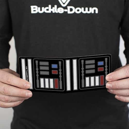 Buckle-Down Men's Bifold Wallet Star Wars Darth Vader, 4.0" x 3.5"4