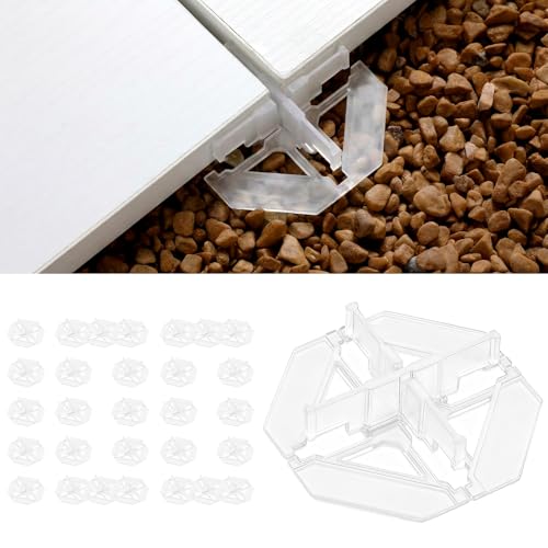 Thyle 100 Pcs 1/8"(3mm) Outdoor Spacers for Tile and Pavers Cross Tile Spacer for Spacing of Floor or Wall Tiles Plastic Leveling Clips for Installation of Pavers over Sand Gravel or Grass