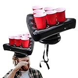 Party Toss Game Inflatable Pong Hat, Ping Pong Parties Toss Game Cups Holder for Endless Party Fun Bachelorette Game