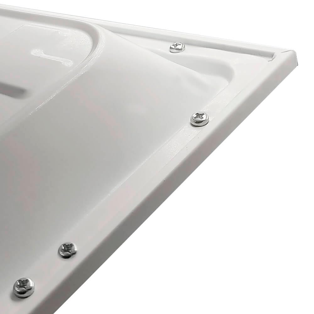 Pack Panel LED 60x60 cm 40W, 2 unidades para Falso Techo, Driver Philips CertaDrive, UGR19, Paneles de Gran Luminosidad 4380 lúmenes, No Flick, Marco Blanco, Driver Incluido (Luz Natural (4000K))
