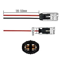 L & P Car Design 1x T10 W5W Fassung Stecker Lampenfassung Standlicht Parklicht Glas Sockel Glassockel Stecksockel W3W WY5W W2,1X9,5D für Lampen Glühlampen Glühbirnen (Packung mit 4) – Ansicht 2
