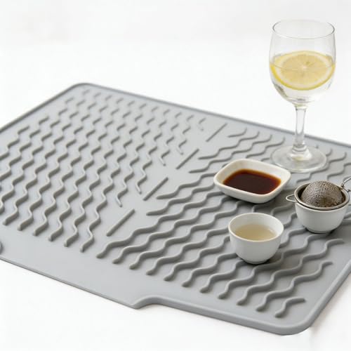 Tapis de séchage de vaisselle égouttoir en silicone antidérapant - 6