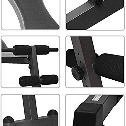 FACAZ Sit-up-board – bankdrukken instelbare oefening, buikspieren fitness rugligging board sterkte, fitnessapparaten, donkergrijs - Image 6