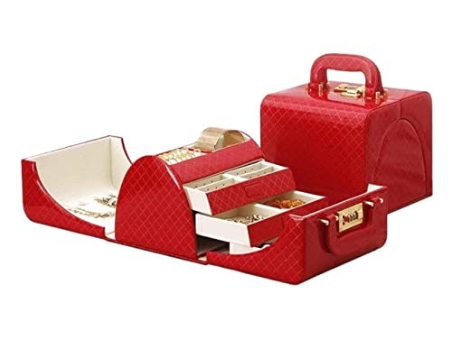 Boîte à bijoux de voyage portable en cuir pour protéger vos bagues en week-end