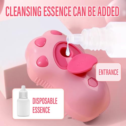 Image of Steamy Cat Brush, 3 in 1 Cat Steamy Brush, Cat Steam for Shedding, Cat Cleaning Brush Comb with Steam, 2024 Multifunctional Cat Hair Brush for Removing Tangled and Loosse Hair (Pink Cat)