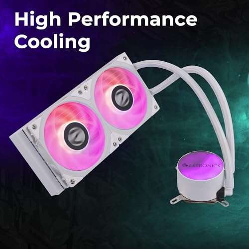 ZEBRONICS AIO240AW - 240mm AIO Liquid Cooler with Support Up To LGA1700 / AM5 sockets, Anti Leak Design, ARGB sync, Braided Tubing, Fan controller... - Image 2