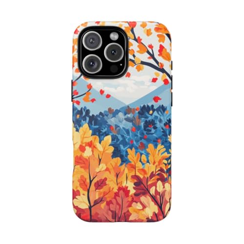 Coque iPhone 16 Pro Max Arbres d'automne rigide pour éviter les rayures