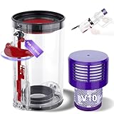 PUREGUST V10 Bin Replacement and Filter for Dyson V10(SV12) Animal and Absolute Models, Bin Part No.969509-01 and Filter Part No. 969082-01 for Absolute/Animal/Animal Extar/Total Clean