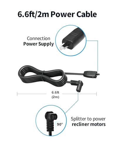 4-Piece-Power-Recliner-Power-Supply-for-Recliner-Lift-Chair-and-Sofa-Universal-Dual-Power-Supply-Transformer-with-2-pin-29V-2A-Power-Adapter-DC-Extension-Cable-Y-Splitter-Cord-and-AC-Power-Cord