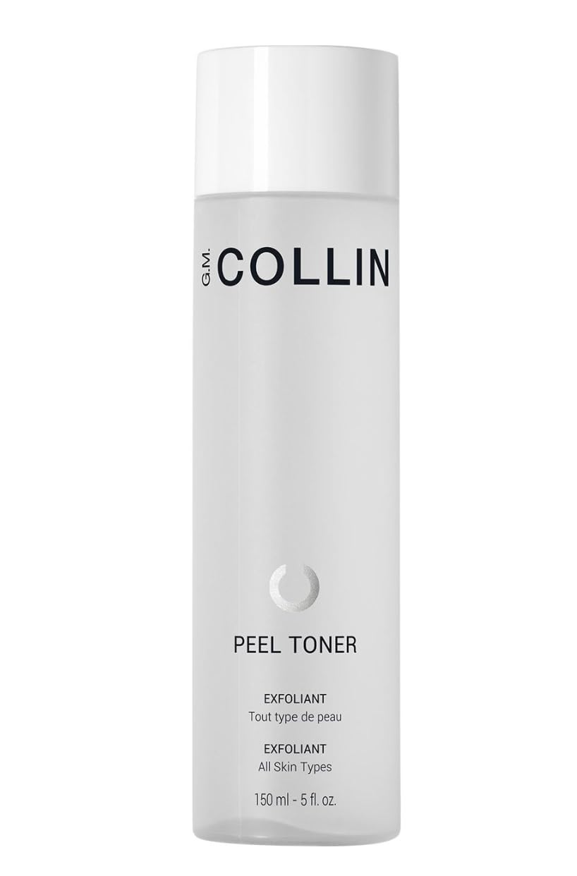 G.M. COLLIN Peel Toner Exfoliant | Daily Leave-On Liquid with AHA BHA PHA | Salicylic Acid Toner for Pores & Smooth Skin | Aloe Vera Soothes & Hydrates