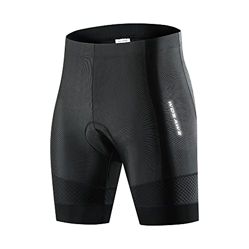 WOSAWE Bermuda masculina esportiva de ciclismo à prova de choque acolchoada 5D MTB para bicicleta, P